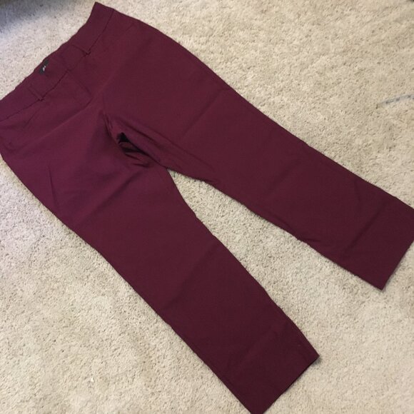 Oxblood Red Trouser Dress Pants Size 18P - Picture 11 of 16